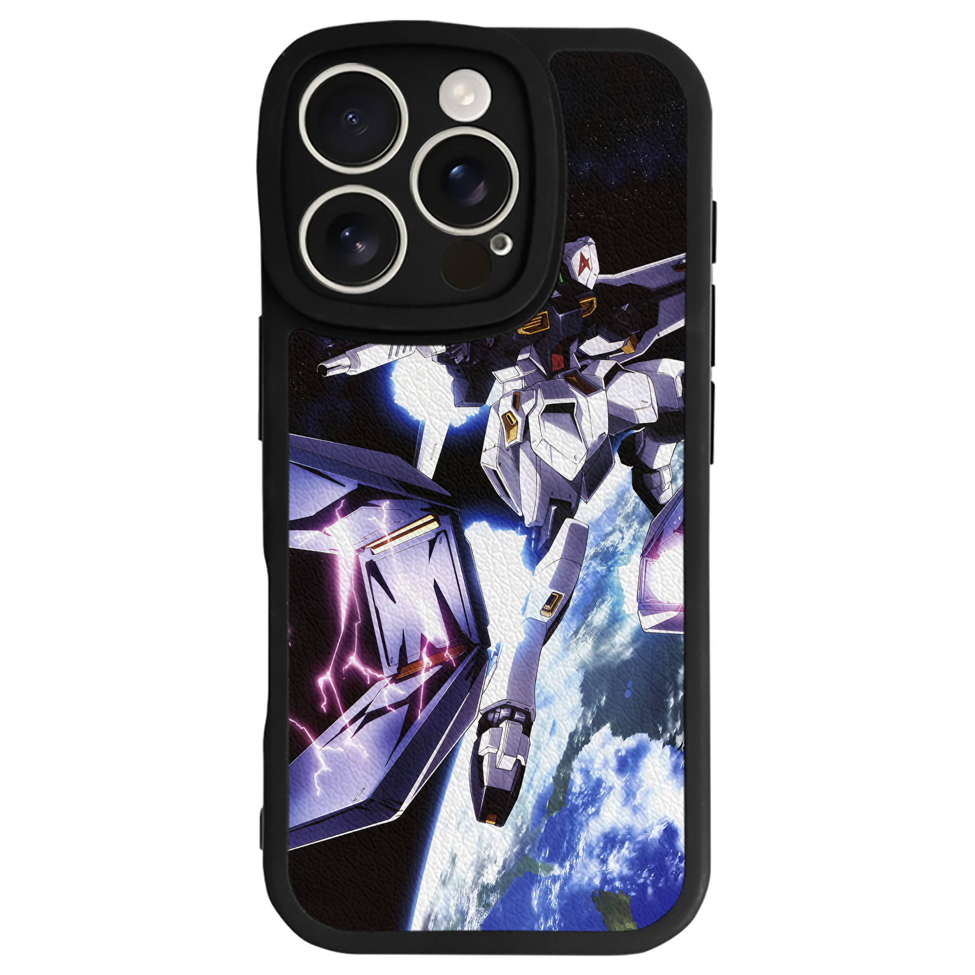 （画像用） 機動戦士ガンダム Mobile Suit Gundam 【iPhone 16シリーズ対応】シリコンスマホケース（レザー調） 材質：シリコン